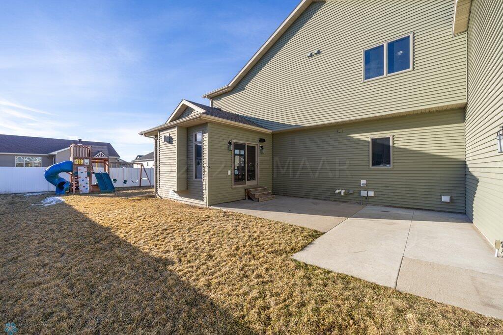 Side yard with patio
